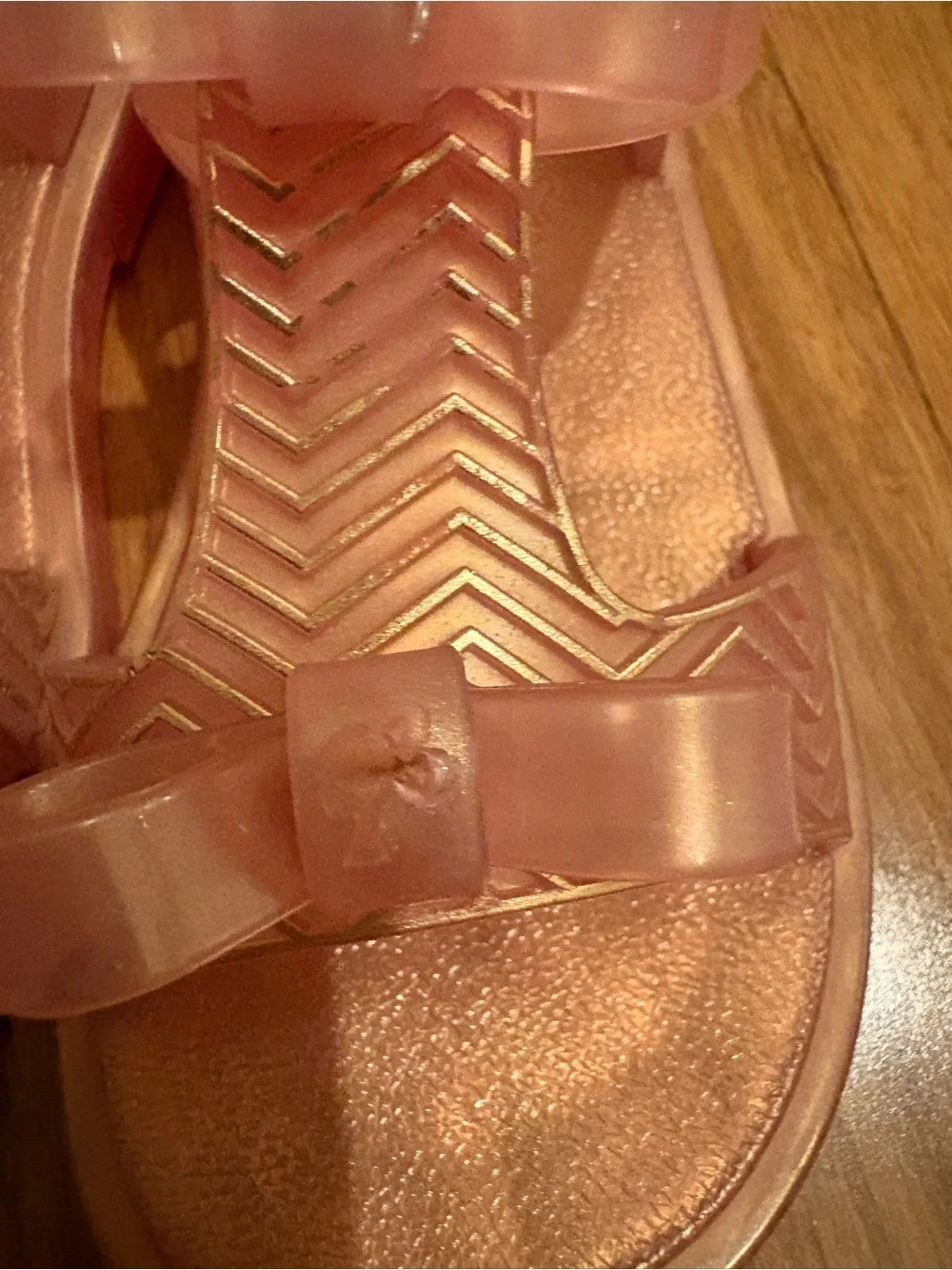 Mini Melissa x Barbie Pink Jelly Bow Sandals